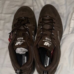 New Balance 608 Men's Brown Lace-Up Athletic Sneakers